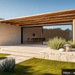 전통주택과 환경적인 조화 - A modern sustainable house in a warm Mediterranean climate, constructed with traditional natural mat...